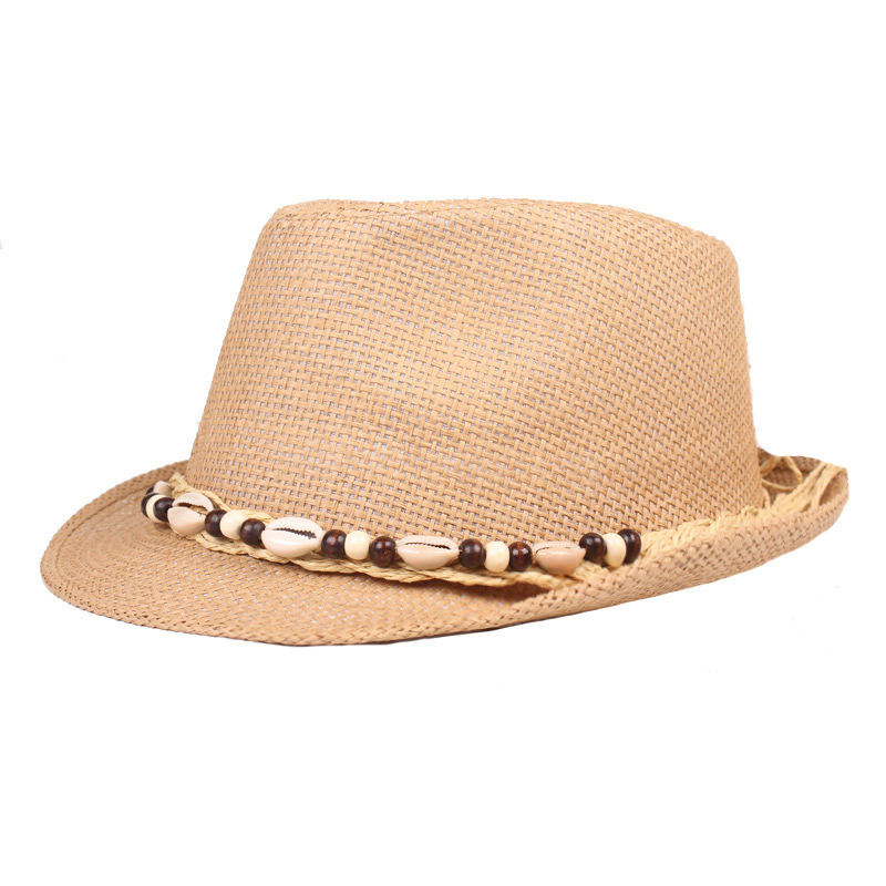 Anwendung des Shell Beach Sun Straw Trilby-Huts für Herren