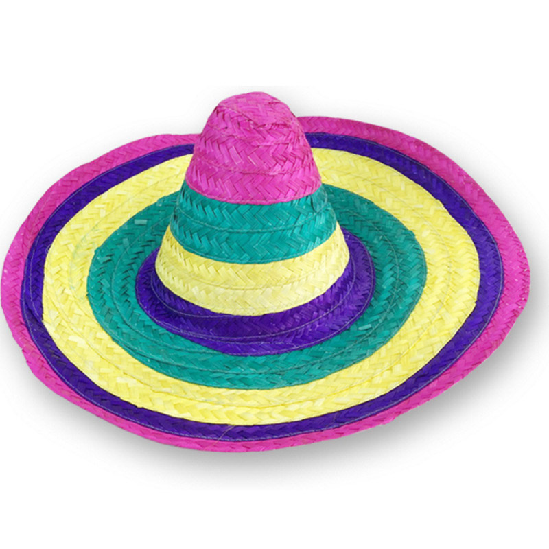 Bunter Bambus-Sombrero