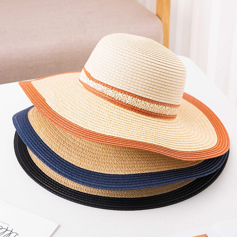 Kundenspezifischer klassischer Dame Stripe Floppy Sun Hat