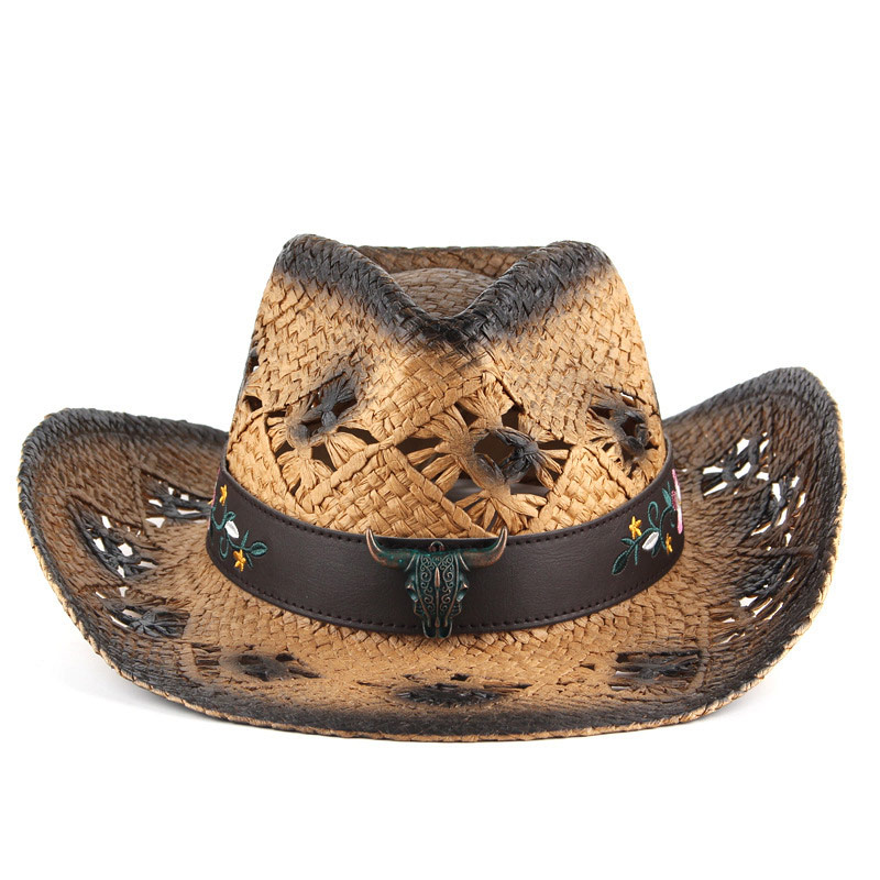 Retro Herren Cowboy Strohhüte